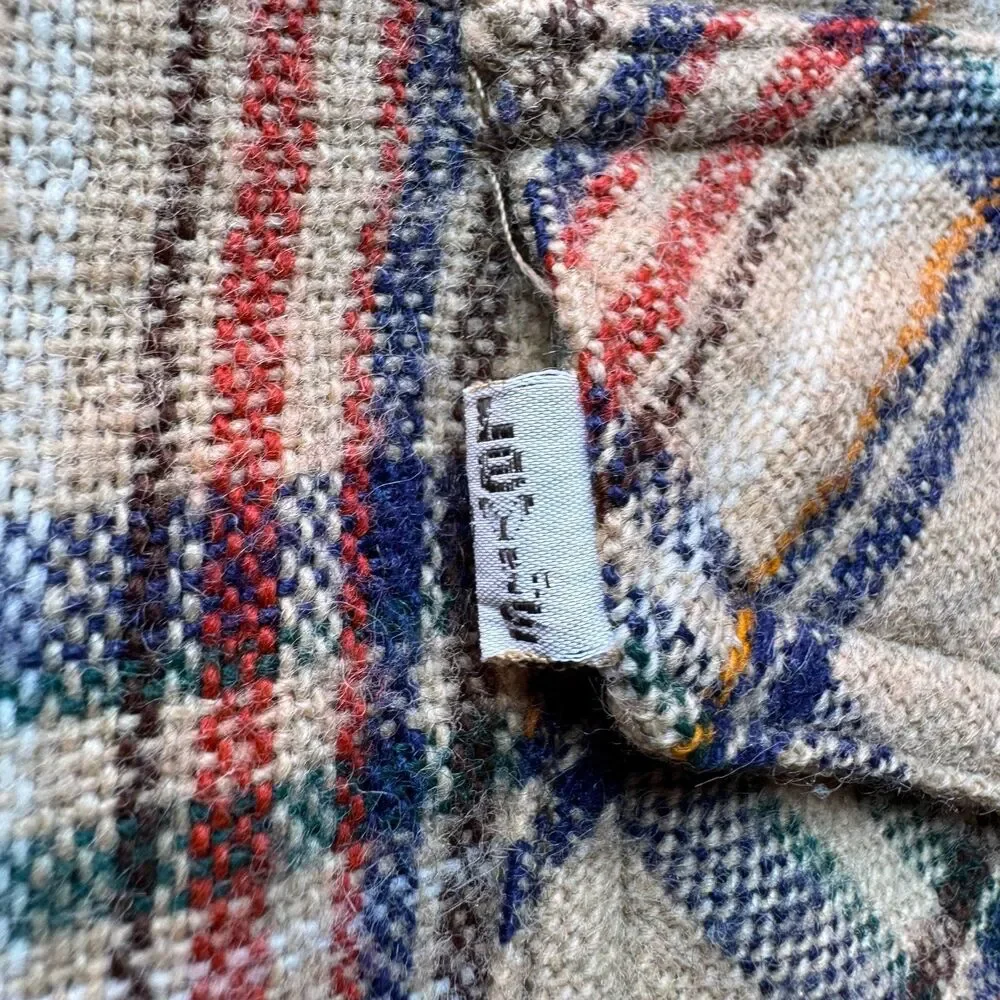 Vintage 70s Made In USA Levi’s Multicolor Plaid Flannel Button Front Shirt